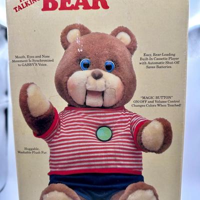 Vintage 1985 Gabby The Talking Bear