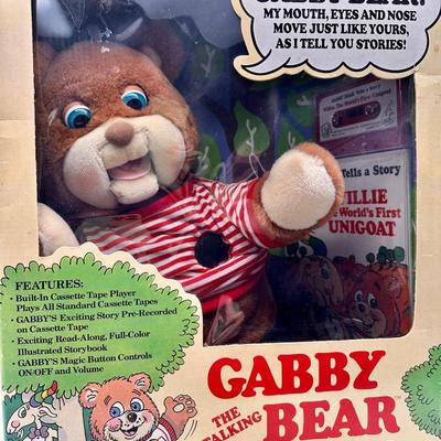 Vintage 1985 Gabby The Talking Bear