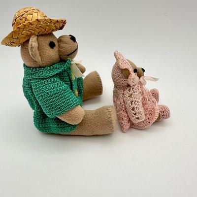 Tiny Jointed Miniatures, Papa and Baby