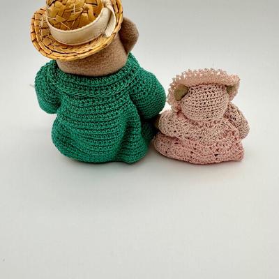 Tiny Jointed Miniatures, Papa and Baby