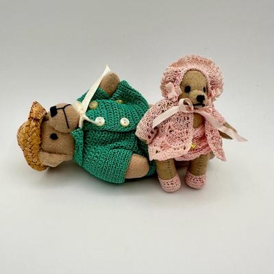 Tiny Jointed Miniatures, Papa and Baby