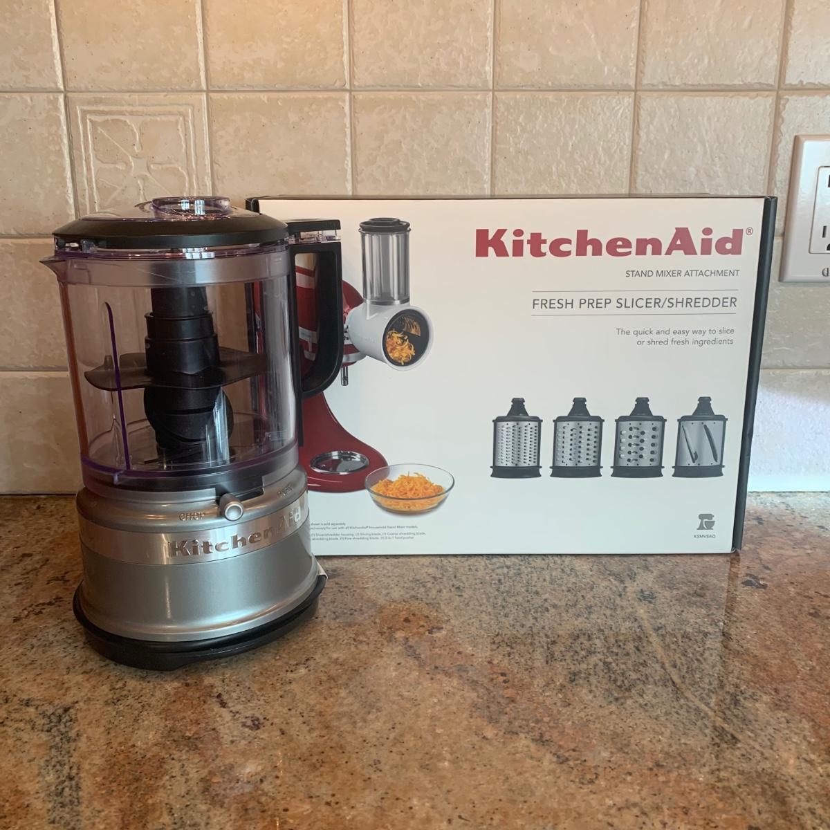 LOT 124R New in Box Kitchen Aid Shedder & Kitchen Aid Mini Chopper