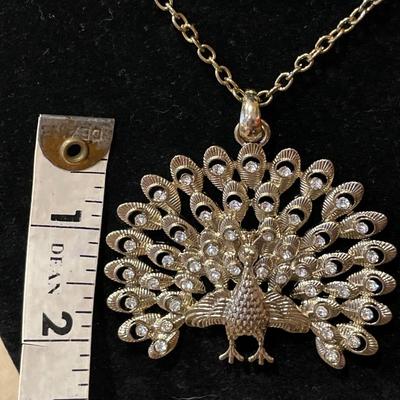 Vintage Large Peacock necklace