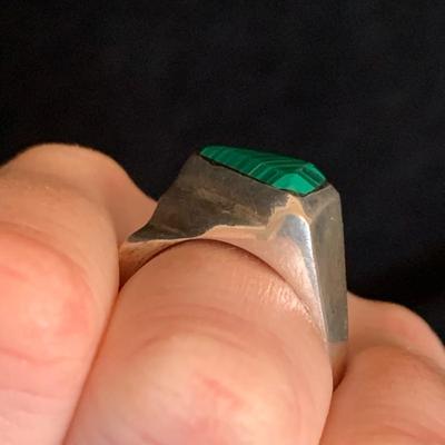 Malachite & Onyx Style Sterling Silver Rings (MB-HS)