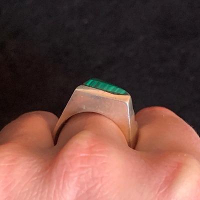 Malachite & Onyx Style Sterling Silver Rings (MB-HS)