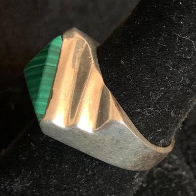 Malachite & Onyx Style Sterling Silver Rings (MB-HS)