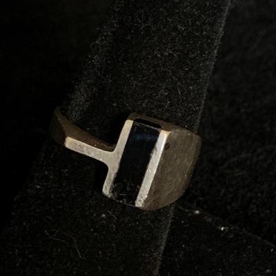 Malachite & Onyx Style Sterling Silver Rings (MB-HS)