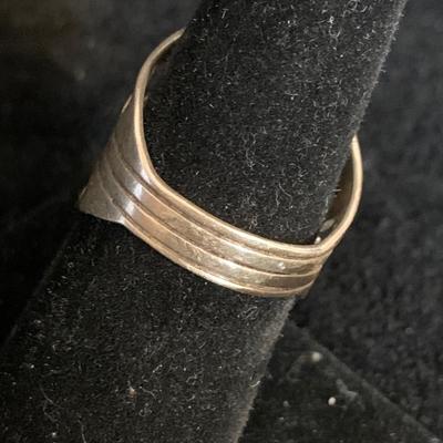 Southwestern Style Sterling Ring & Double Coral Shadowbox Ring (MB-HS)