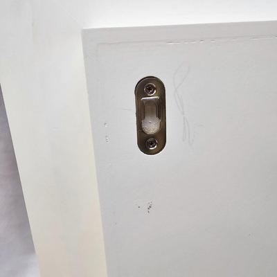 Pair of White Wood Hanging Shelves (BD-JS)