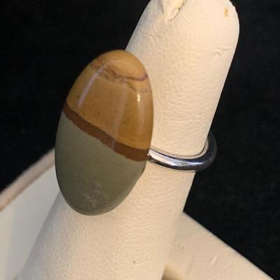 Collection of Sterling Rings with Natural Stones (MB-HS)