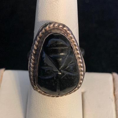 Collection of Sterling Rings with Natural Stones (MB-HS)