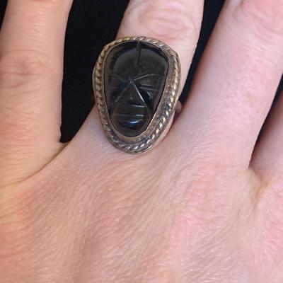 Collection of Sterling Rings with Natural Stones (MB-HS)