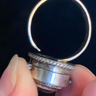 Tiger Eye Poison Ring plus Turquoise, Amber, & Malachite Sterling Jewelry (MB-HS)