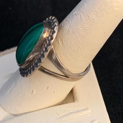 Tiger Eye Poison Ring plus Turquoise, Amber, & Malachite Sterling Jewelry (MB-HS)