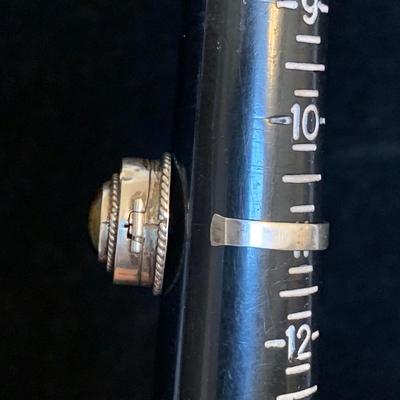 Tiger Eye Poison Ring plus Turquoise, Amber, & Malachite Sterling Jewelry (MB-HS)