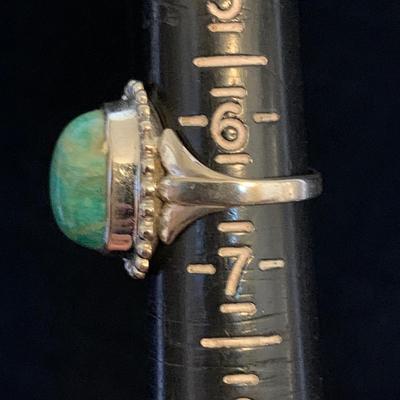 Tiger Eye Poison Ring plus Turquoise, Amber, & Malachite Sterling Jewelry (MB-HS)