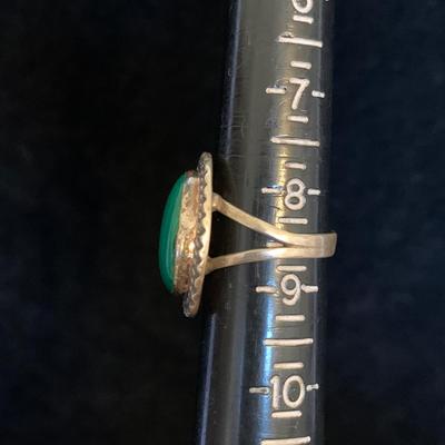 Tiger Eye Poison Ring plus Turquoise, Amber, & Malachite Sterling Jewelry (MB-HS)