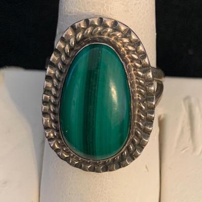 Tiger Eye Poison Ring plus Turquoise, Amber, & Malachite Sterling Jewelry (MB-HS)