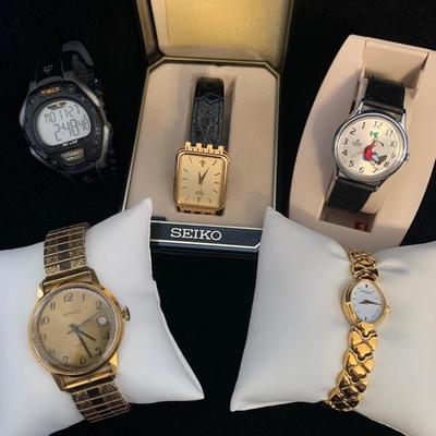Watch Collection incl. Seiko, Wittnauer, Timex, Benrus, & Lorus (MB-HS)