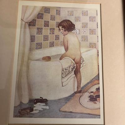 Vintage Bathroom Themed Art