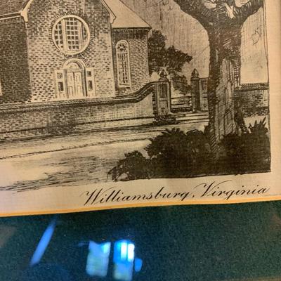 Framed Williamsburg VA Prints
