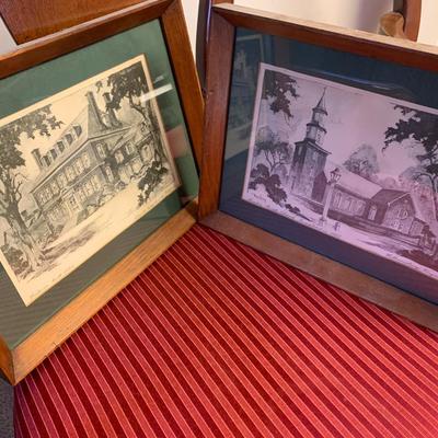 Framed Williamsburg VA Prints