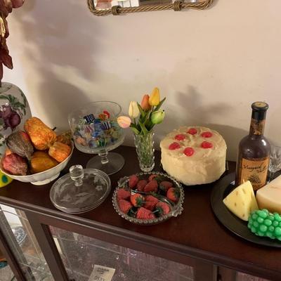 Unusual Vintage Faux Fruit / Candy Displays & Containers