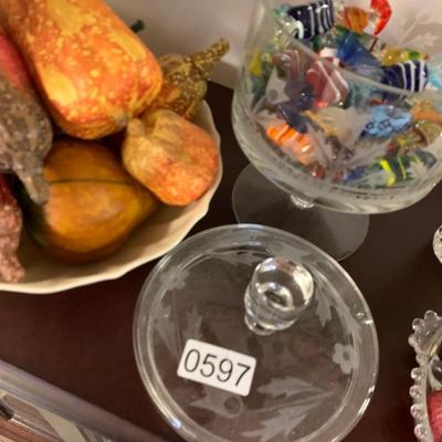 Unusual Vintage Faux Fruit / Candy Displays & Containers