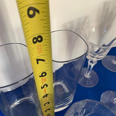 Clear Etched Crystal Lot + Others