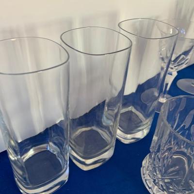 Clear Etched Crystal Lot + Others