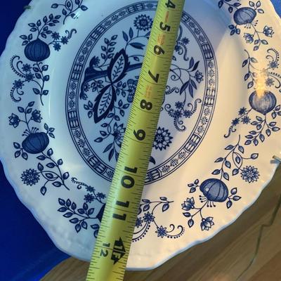 Masonâ€™s Blue Heritage England China Platter Plates Lot