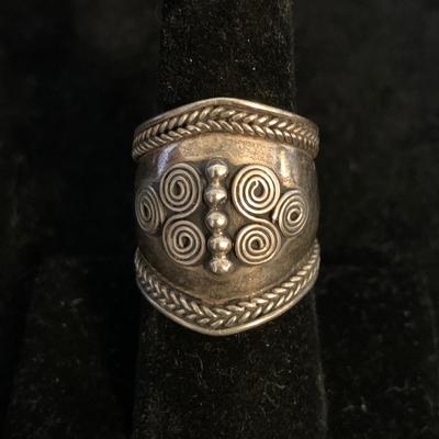 Wood Jewelry Box with Sterling Jewelry & More (MB-HS)