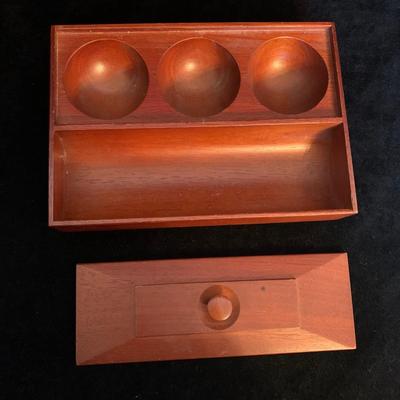 Wood Jewelry Box with Sterling Jewelry & More (MB-HS)