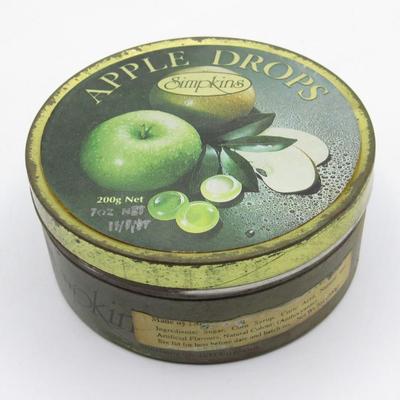 Vintage Simpkins Apple Drops Sheffield England Tin