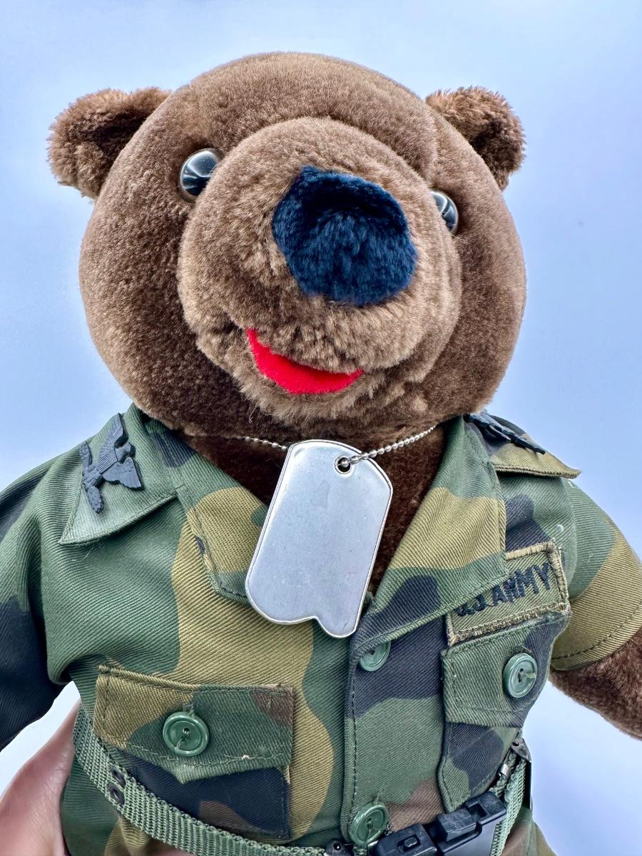 Large Vintage Bear Forces of America 1989 “Army” Bear IRA