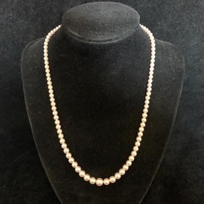 14K Gold Pearl Earrings & Necklace (MB-HS)