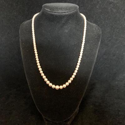 14K Gold Pearl Earrings & Necklace (MB-HS)