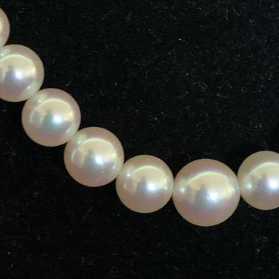 14K Gold Pearl Earrings & Necklace (MB-HS)