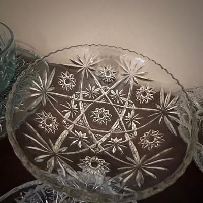 clear glass crystal lot
