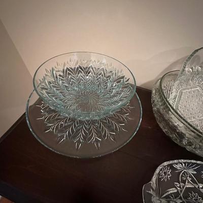 clear glass crystal lot