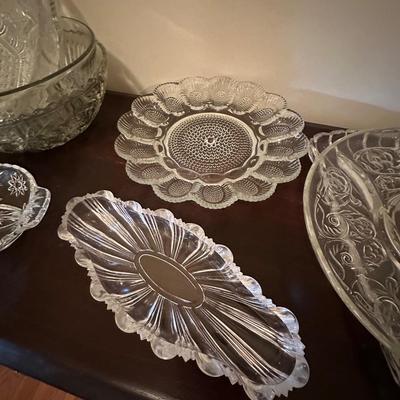clear glass crystal lot