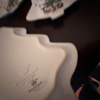 Christmas glassware lot