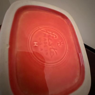 Coral Fiestaware pitcher
