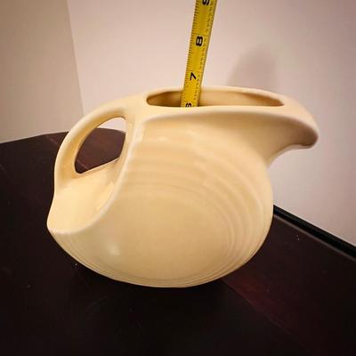 Yellow Fiestaware pitcher