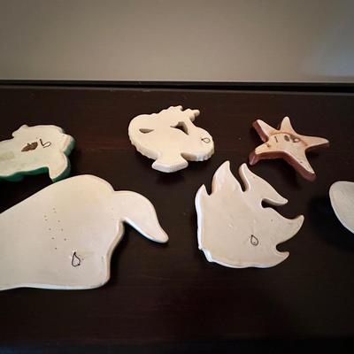 Vintage chalkware wall dÃ©cor lot