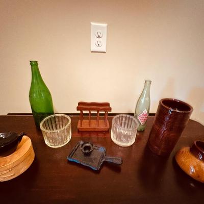 vintage bottle & more lot