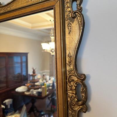 vintage gold framed mirror