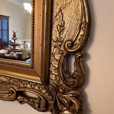 vintage gold framed mirror