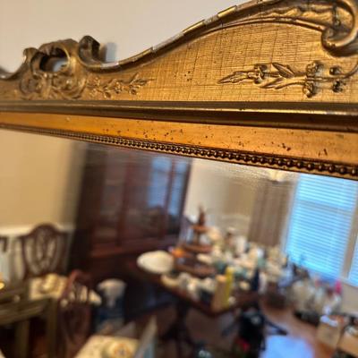vintage gold framed mirror