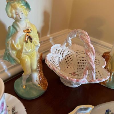 vintage trinket boxes & more lot